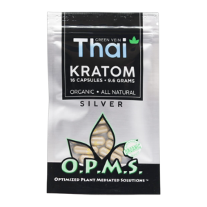 OPMS SILVER GREEN VEIN THAI 9.6GM 16CT CAPSULES