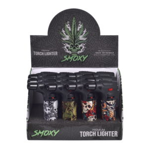 SMOXY TORCH LIGHTER CLASSIC SKULL 12CT (SL103)