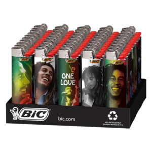 BIC LIGHTER DESIGN BOB MARLEY 50CT