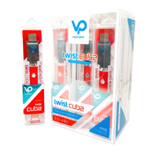 VAPE GEAR TWIST CUBE BATTERY WITH SMART USB RED