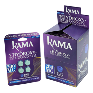 KAMA 200MG 7-HYDROXY BLUE RAZZ 4CT (10PK)