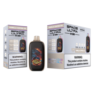 SPACE ULTRA DISPOSABLE M-25K VANILLA COFFEE ICE 5% - PACK OF 5
