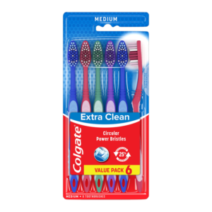 COLGATE TOOTHBRUSH MEDIUM (6CT)