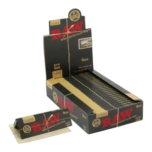 RAW BLACK CLASSIC 1 1/4 PAPERS (24CT)