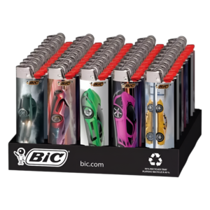 BIC DESIGN LIGHTER CAR  50CT