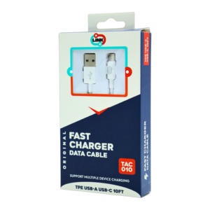 LINK DATA CABLE USB-A USB-C 10FT