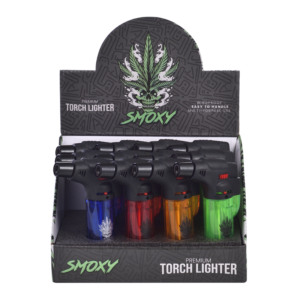 SMOXY TORCH LIGHTER CLASSIC CLEAR 12CT (SL101)