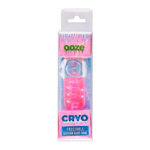 OOZE CRYO FREEZABLE GLYCERIN GLASS BOWL PINK