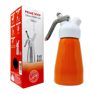 PRIME WHIP CREAM DISPENSER REGULAR 250ML ORANGE