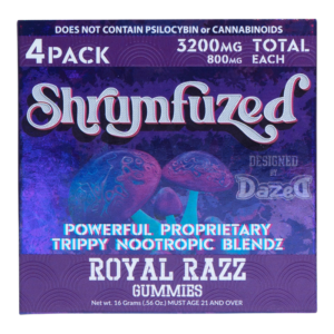 SHRUMFUZED GUMMIES 3200MG ROYAL RAZZ 4PK - (10CT)
