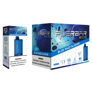 FLERBAR 8000PUFF DISPOSABLE BLUE RAZZ SLUSHIE - PACK OF 10