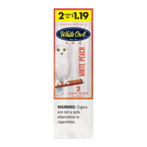 WHITE OWL 2FOR1.19 WHITE PEACH