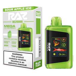 RAZ DC 25K SOUR APPLE ICE