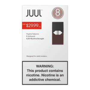 JUUL PS 5% VIRGINIA TOBACCO 8PK -BOX OF 4