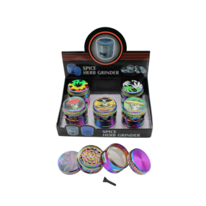 SKULL & SIDE WINDOW DESIGN GRINDER 4 PART 50MM -BOX OF 6 (GRZ21168)