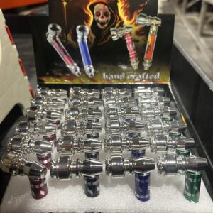 METAL PIPE TOBACCO SHINY DESIGN (24CT) P23001