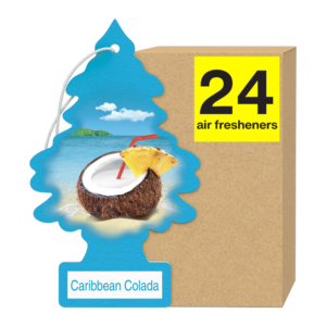 LITTLE TREES CAR FRESHENER CARIBBEAN COLADA 24CT