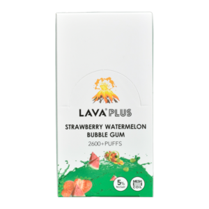 LAVA PLUS 2600PF STRAWBERRY WATERMELON BUBBLE GUM (10CT)
