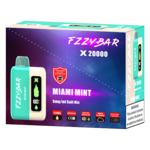 FZZYBAR 20000PUFFS DISPOSABLE MIAMI MINT 5% - PACK OF 5