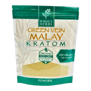 WHOLE HERBS GREEN VEIN MALAY 3.5OZ 100GM POWDER BAG