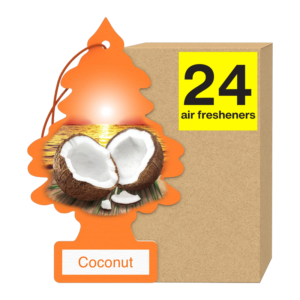 LITTLE TREES CAR FRESHENER COCONUT 24CT