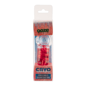 OOZE CRYO FREEZABLE GLYCERIN GLASS BOWL RED
