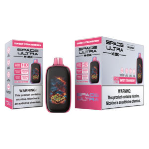 SPACE ULTRA DISPOSABLE M-25K SWEET STRAWBERRY 5% - PACK OF 5