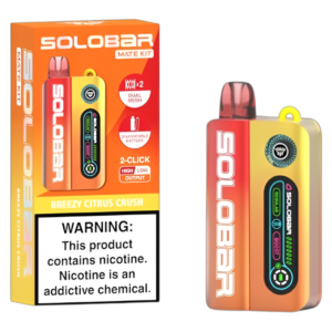 SOLOBAR MATE 35K PUFF EN KIT DISPOSABLE BREEZY CITRUS CRUSH 5CT