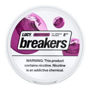 LUCY BREAKERS NICOTINE POUCHES 8MG BERRY CITRUS -PACK OF 5