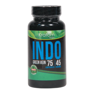 KRATOM KAPS GREEN VEIN INDO 45GM 75CT CAPSULES BOTTLE