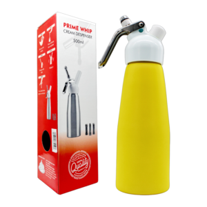 PRIME WHIP CREAM DISPENSER REGULAR 500ML YELLOW