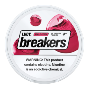 LUCY BREAKERS NICOTINE POUCHES 4MG APPLE CIDER -PACK OF 5