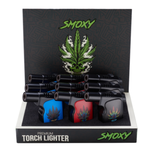 SMOXY TORCH LIGHTER EXECUTIVE HIPPIE 9CT (ST106)