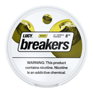 LUCY BREAKERS NICOTINE POUCHES 8MG MANGO -PACK OF 5