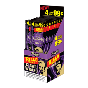 ZIG ZAG RILLO WRAPS 4 FOR 99 PURPLE