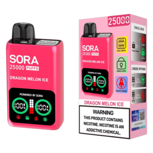 SORA 25K DISPOSABLE 5CT DRAGON MELON ICE