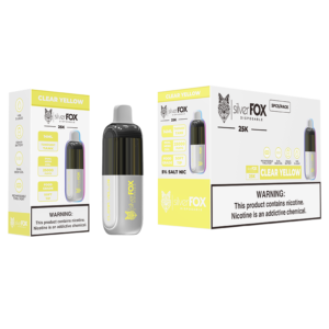 SILVER FOX DISPOSABLE 25K 5CT CLEAR YELLOW