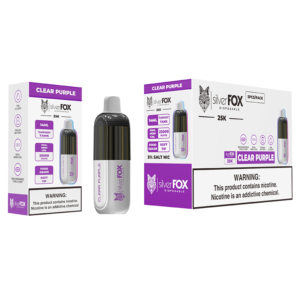 SILVER FOX DISPOSABLE 25K 5CT CLEAR PURPLE