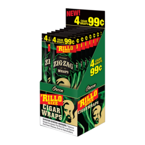 ZIG ZAG RILLO WRAPS 4 FOR 99 GREEN