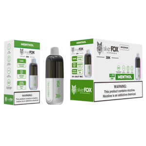 SILVER FOX DISPOSABLE 25K 5CT MENTHOL