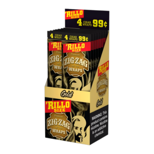 ZIG ZAG RILLO WRAPS 4 FOR 99 GOLD
