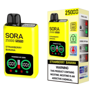 SORA 25K DISPOSABLE 5CT STRAWBERRY BANANA