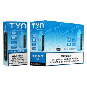 TYN 50K DISPOSABLE 5CT BLUE RAZZ ICE