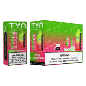 TYN 50K DISPOSABLE 5CT SOUR STRAWBERRY