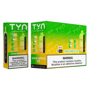 TYN 50K DISPOSABLE 5CT SOUR APPLE ICE
